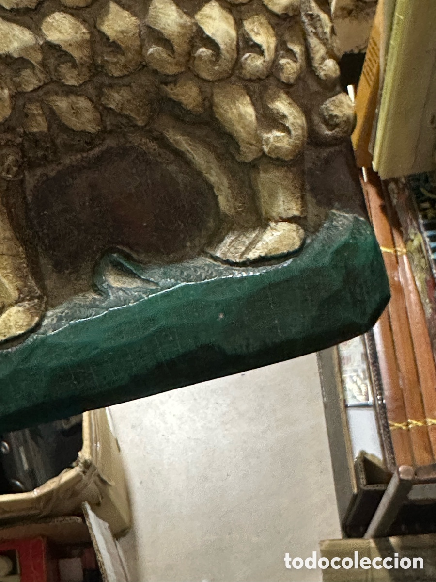 Antig&uuml;edades: Placa tallada en madera horiscopo aries - Foto 7