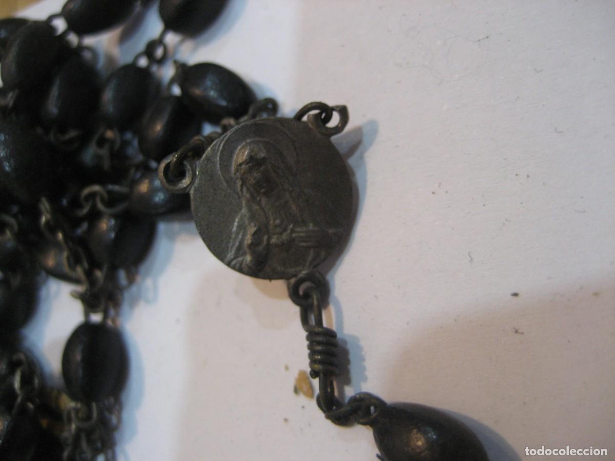 Antig&uuml;edades: 3 rosarios y 1 cruz de madera . - Foto 16