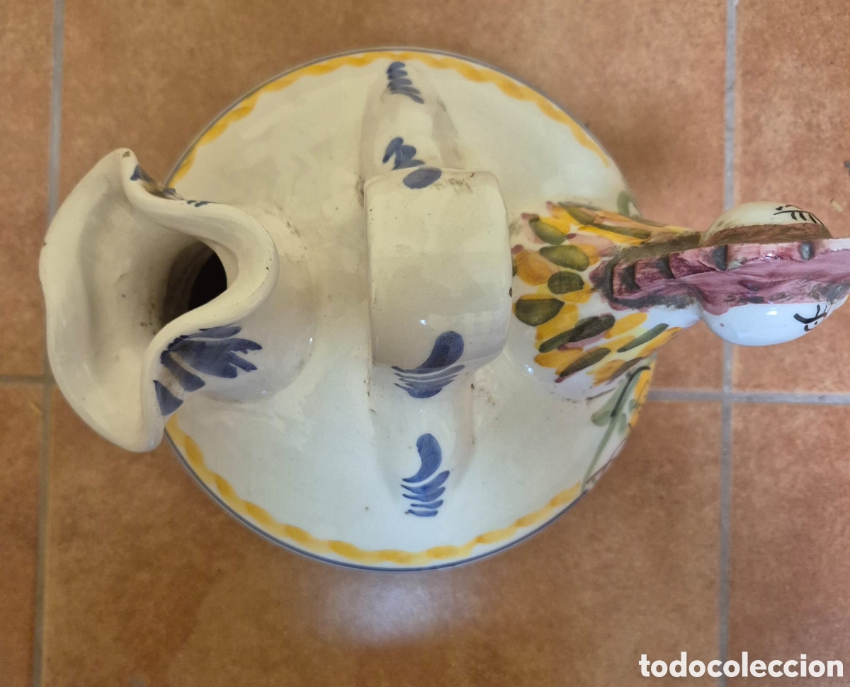 Antig&uuml;edades: BOTIJO DE CERAMICA CON FORMA DE GALLO - Foto 3