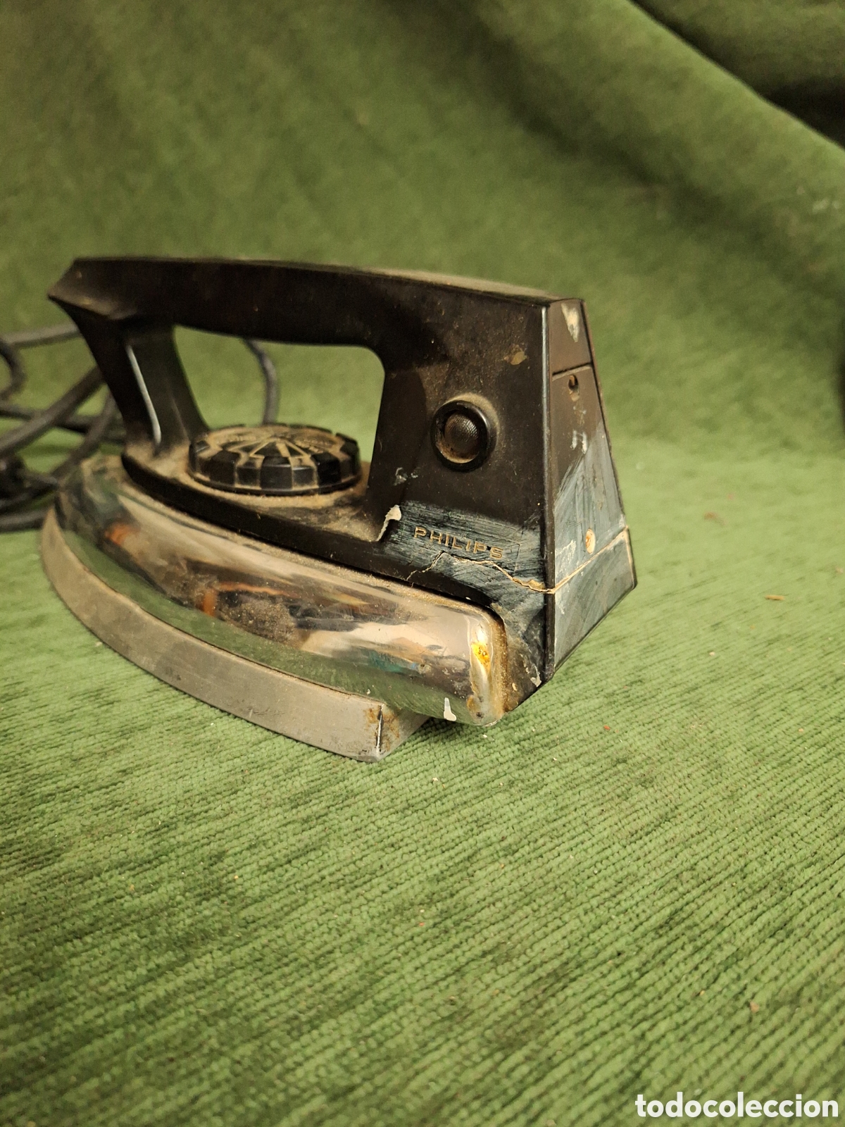 Antig&uuml;edades: Plancha antigua marca Philips - Foto 5