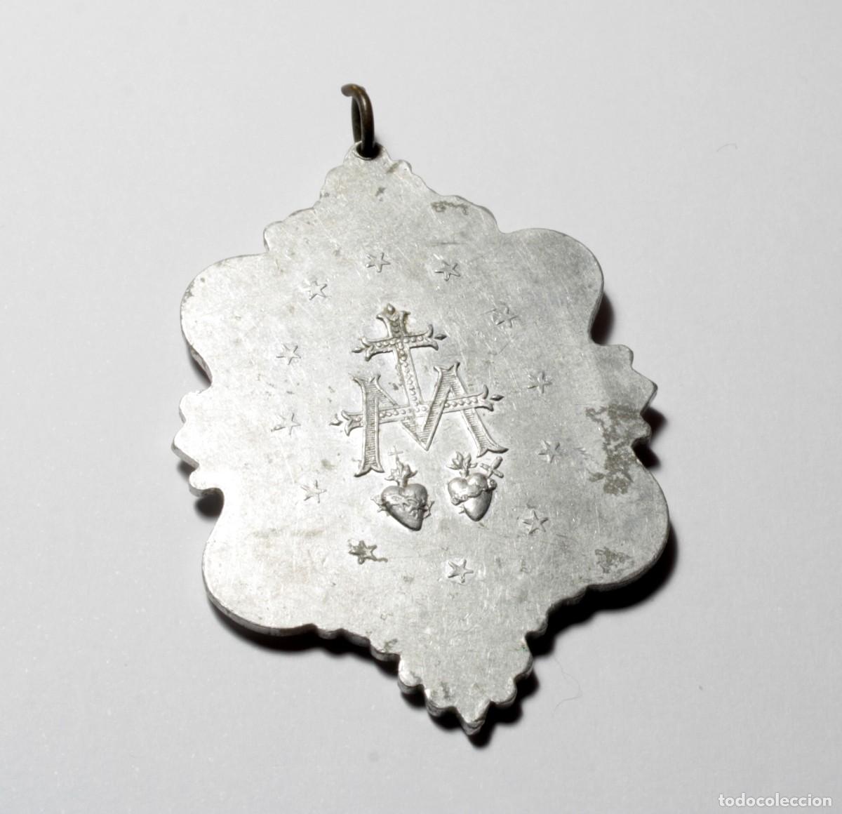 Antig&uuml;edades: GRAN MEDALLA EN ALUMINIO, MAR&Iacute;A INMACULADA - Foto 2