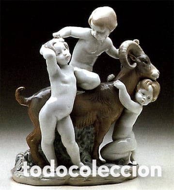 Antig&uuml;edades: REF: 01001129 &ldquo;JUGANDO CON LA CABRA&rdquo; LLADR&Oacute; - Foto 1