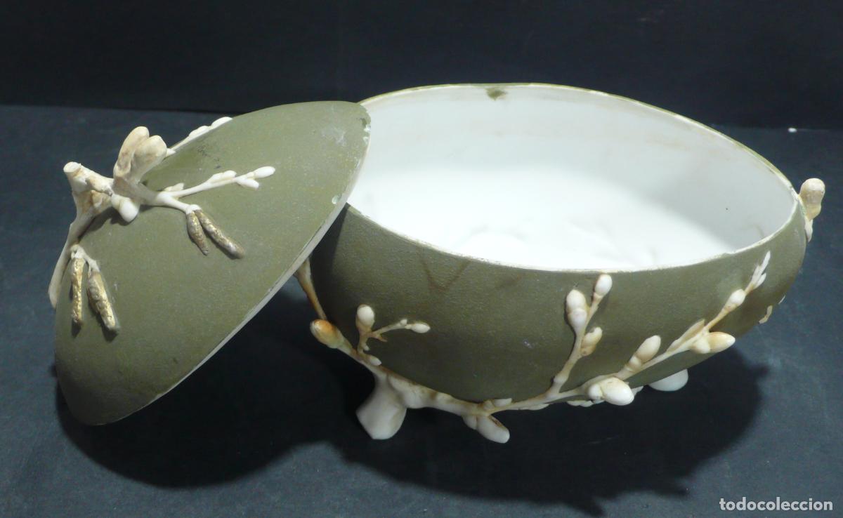 Antig&uuml;edades: CAJA DE PORCELANA OVALADA - Foto 2
