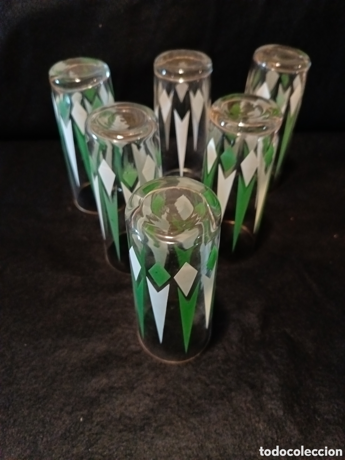 Antig&uuml;edades: Vasos a&ntilde;os 50 decorados - Foto 3