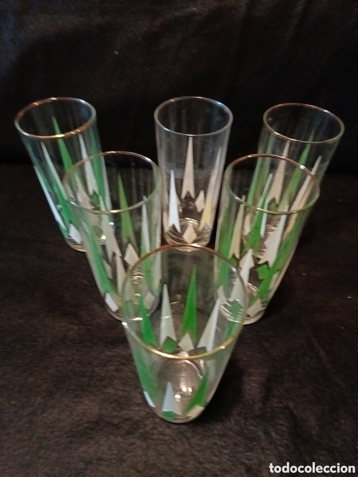 Antig&uuml;edades: Vasos a&ntilde;os 50 decorados - Foto 4