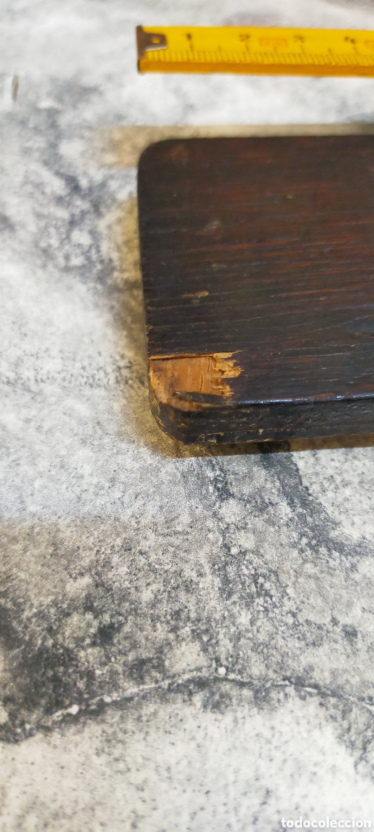 Antig&uuml;edades: Cruz de pared metal y madera - Foto 12
