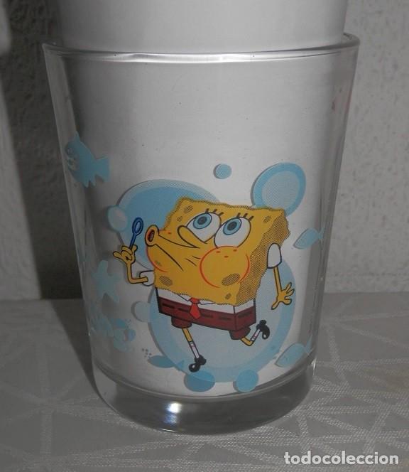 Antig&uuml;edades: VASO NOCILLA BOB ESPONJA-BURBUJAS - Foto 1