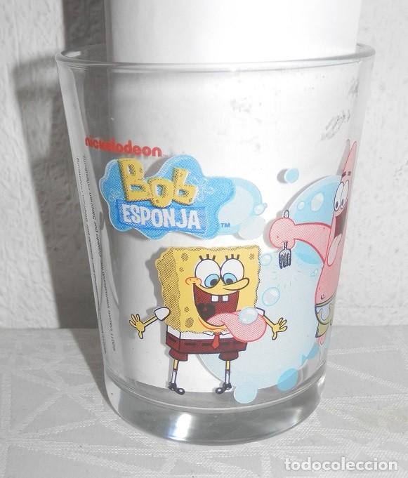 Antig&uuml;edades: VASO NOCILLA BOB ESPONJA-BURBUJAS - Foto 2
