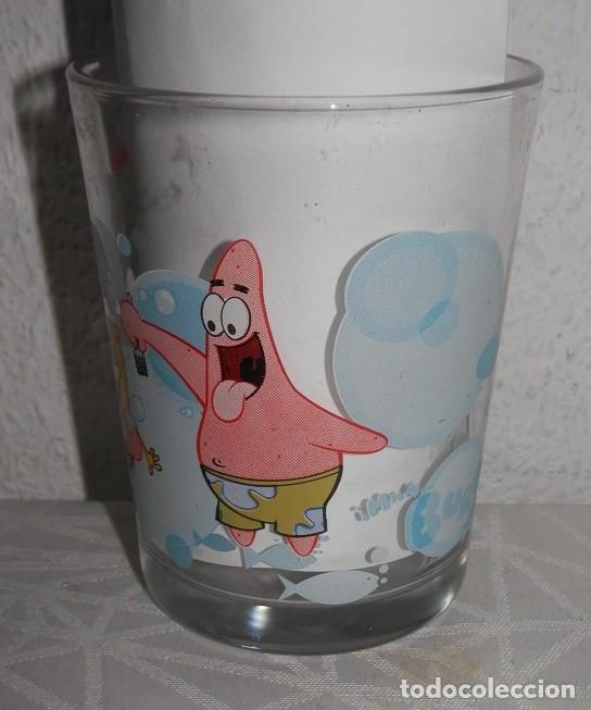 Antig&uuml;edades: VASO NOCILLA BOB ESPONJA-BURBUJAS - Foto 3