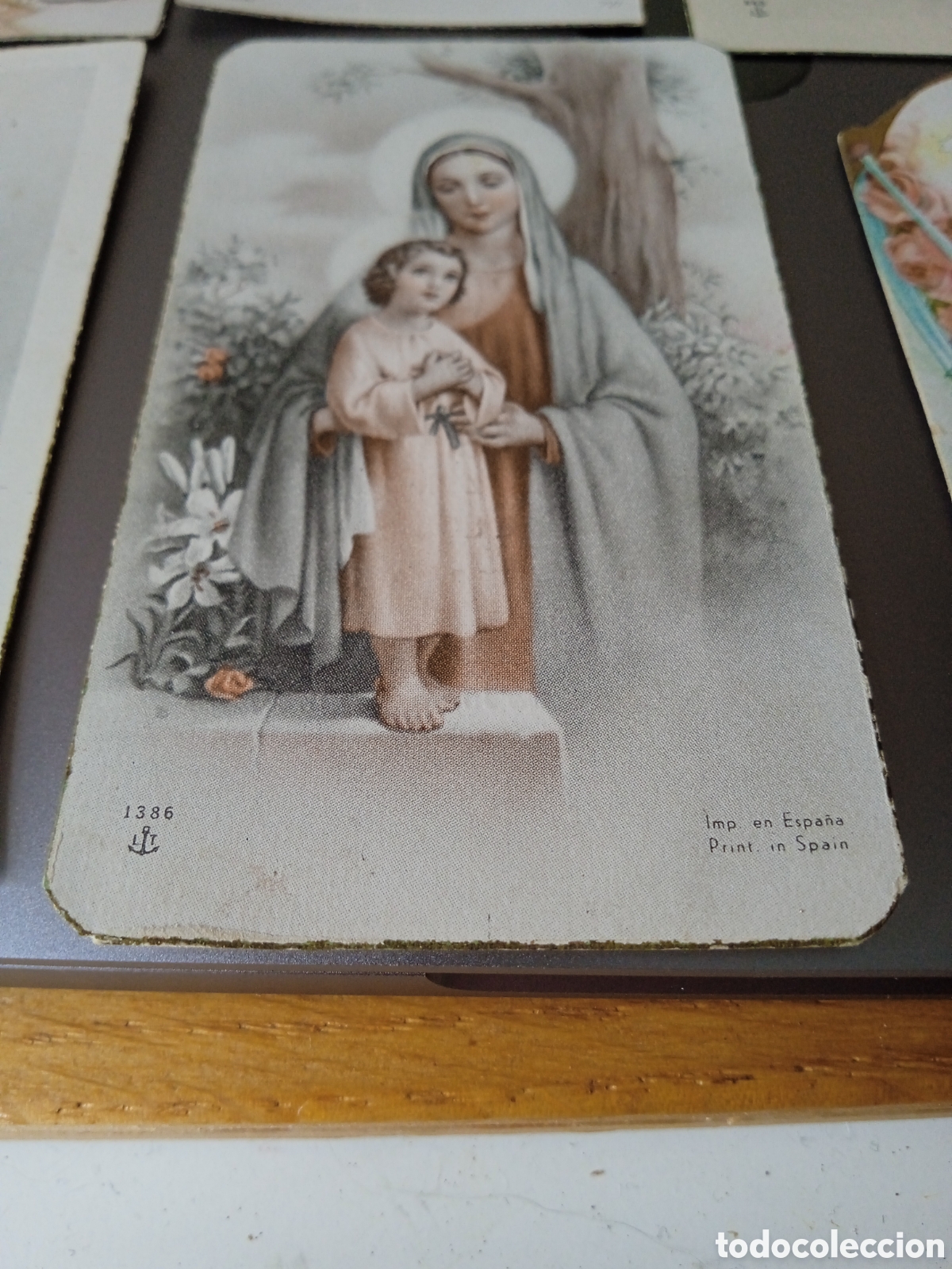 Antig&uuml;edades: Peque&ntilde;as postales religiosas - Foto 3