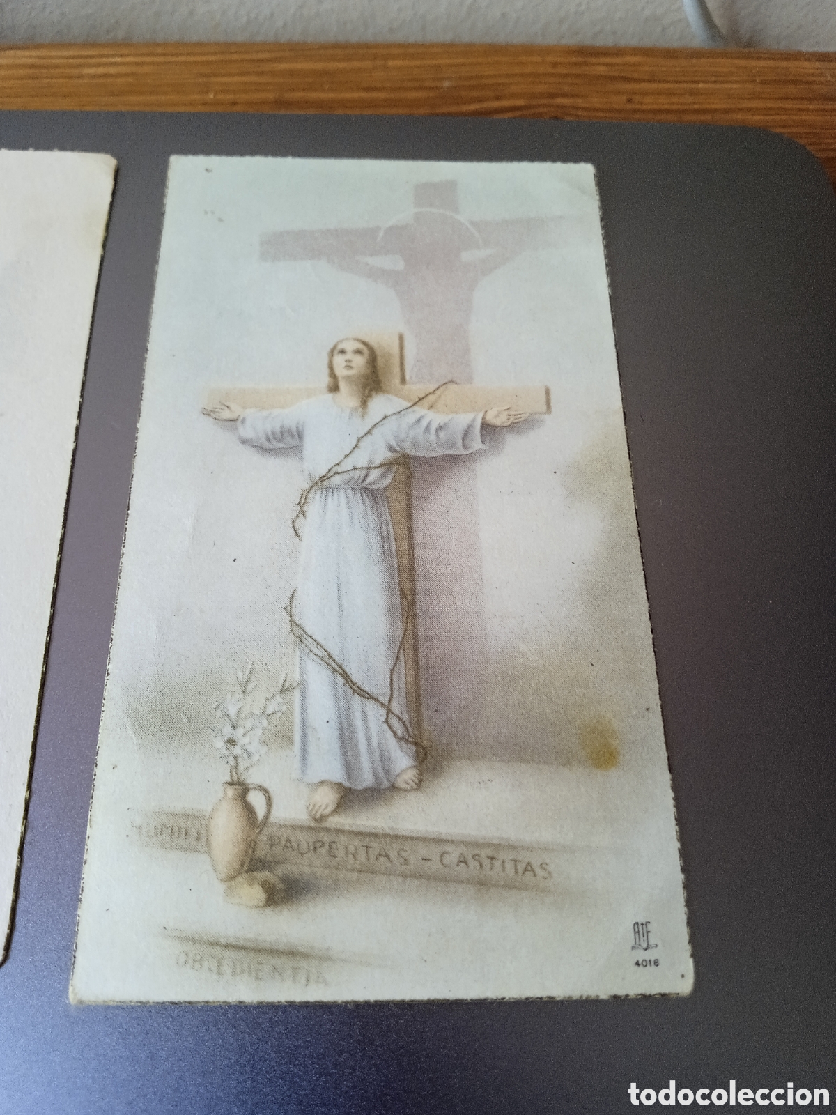 Antig&uuml;edades: Peque&ntilde;as postales religiosas - Foto 7