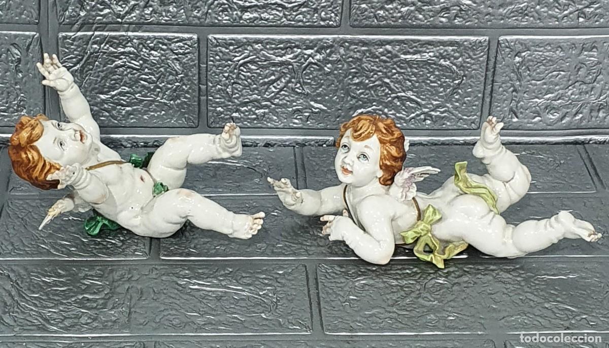 Antig&uuml;edades: Angelitos querubines en porcelana de Algora - Foto 8