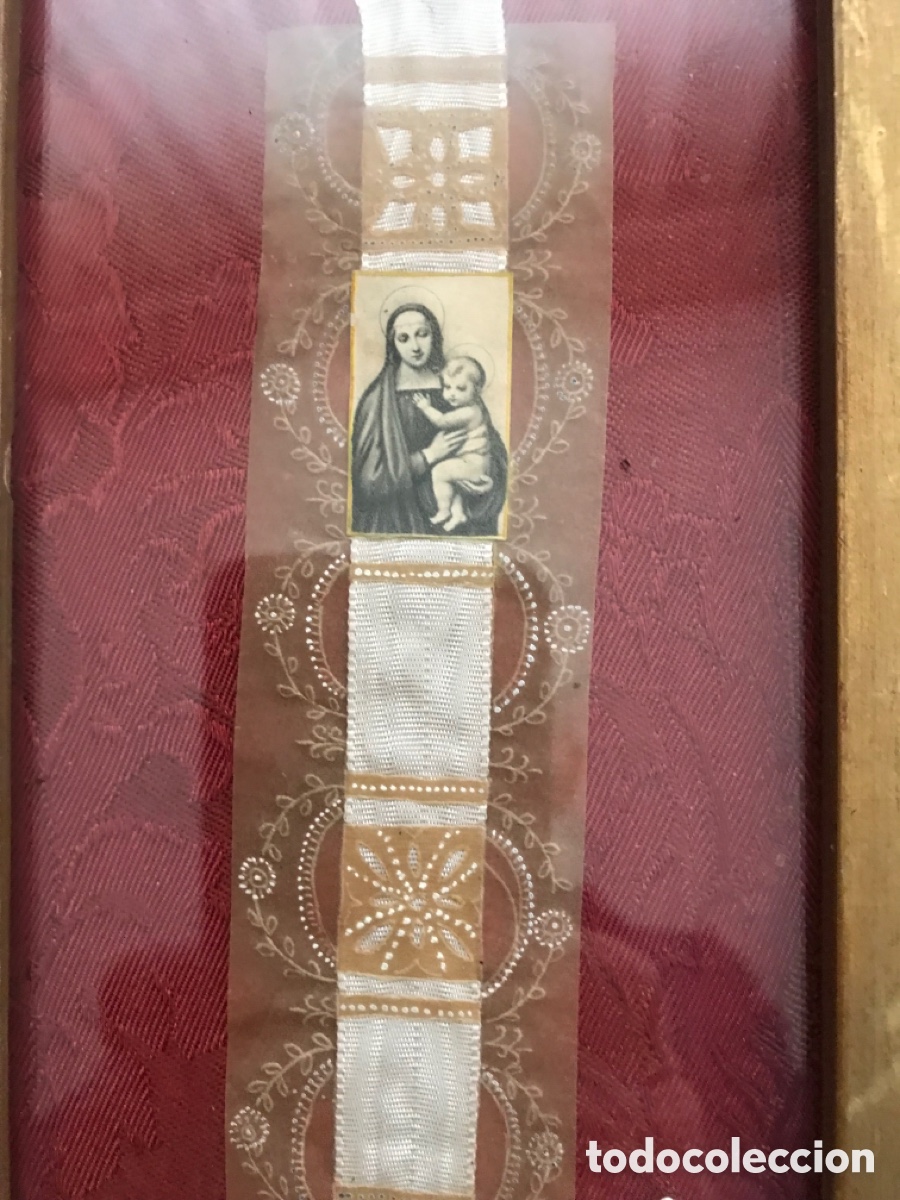 Antig&uuml;edades: Pareja de cuadros marianos - Foto 2