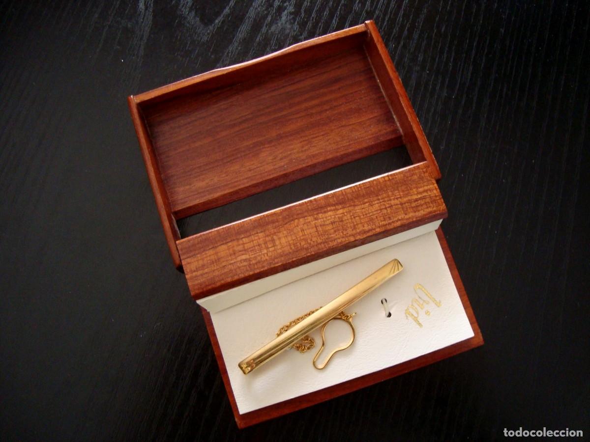 Antig&uuml;edades: ALFILER/PASADOR DE CORBATA CHAPADO ORO - Foto 2