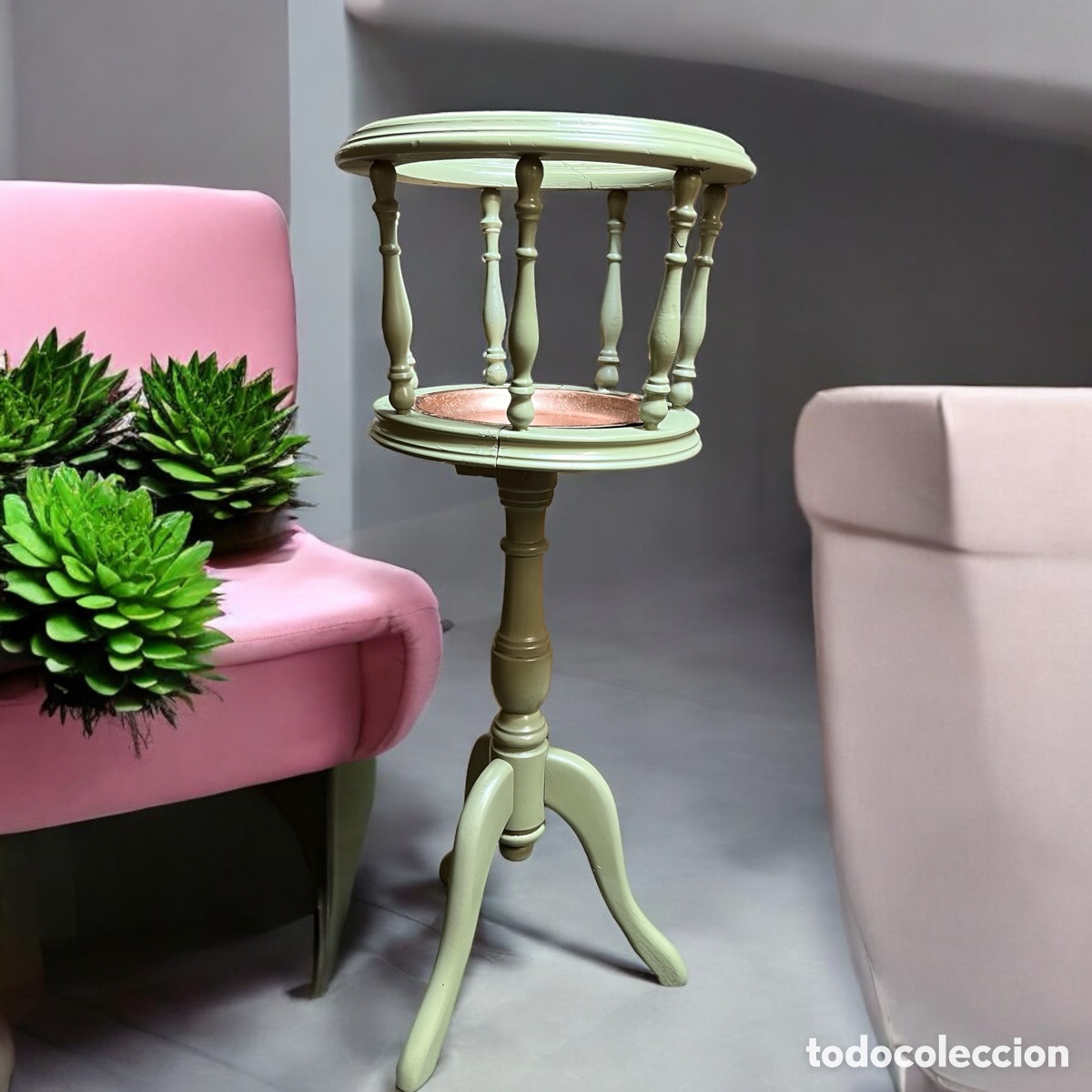 Antiques: M&eacute;nsula de plantas a&ntilde;os 70