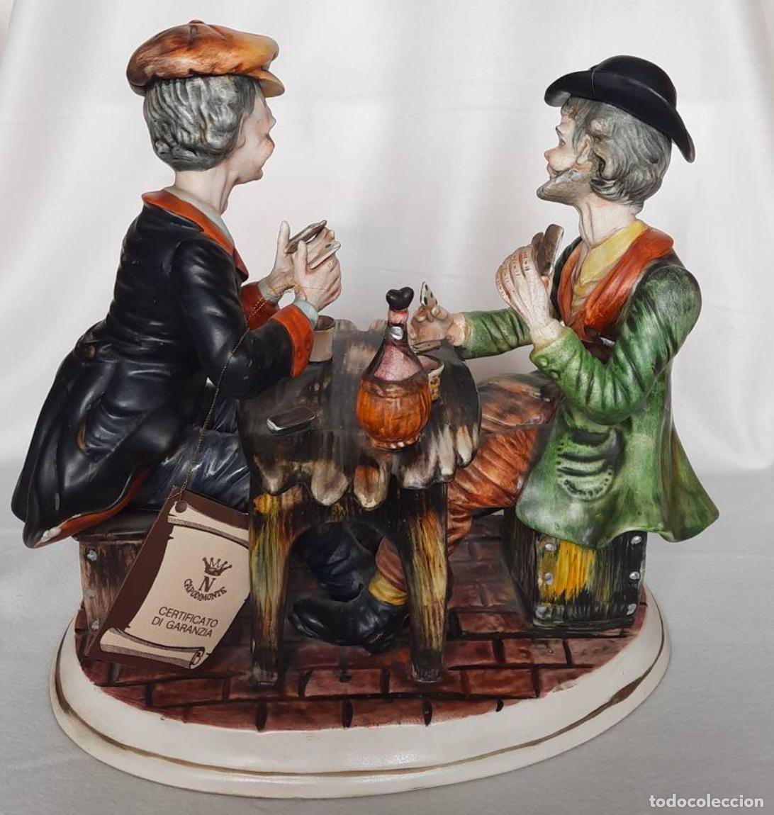 Antig&uuml;edades: Jugadores Cartas - Capodimonte - Foto 2