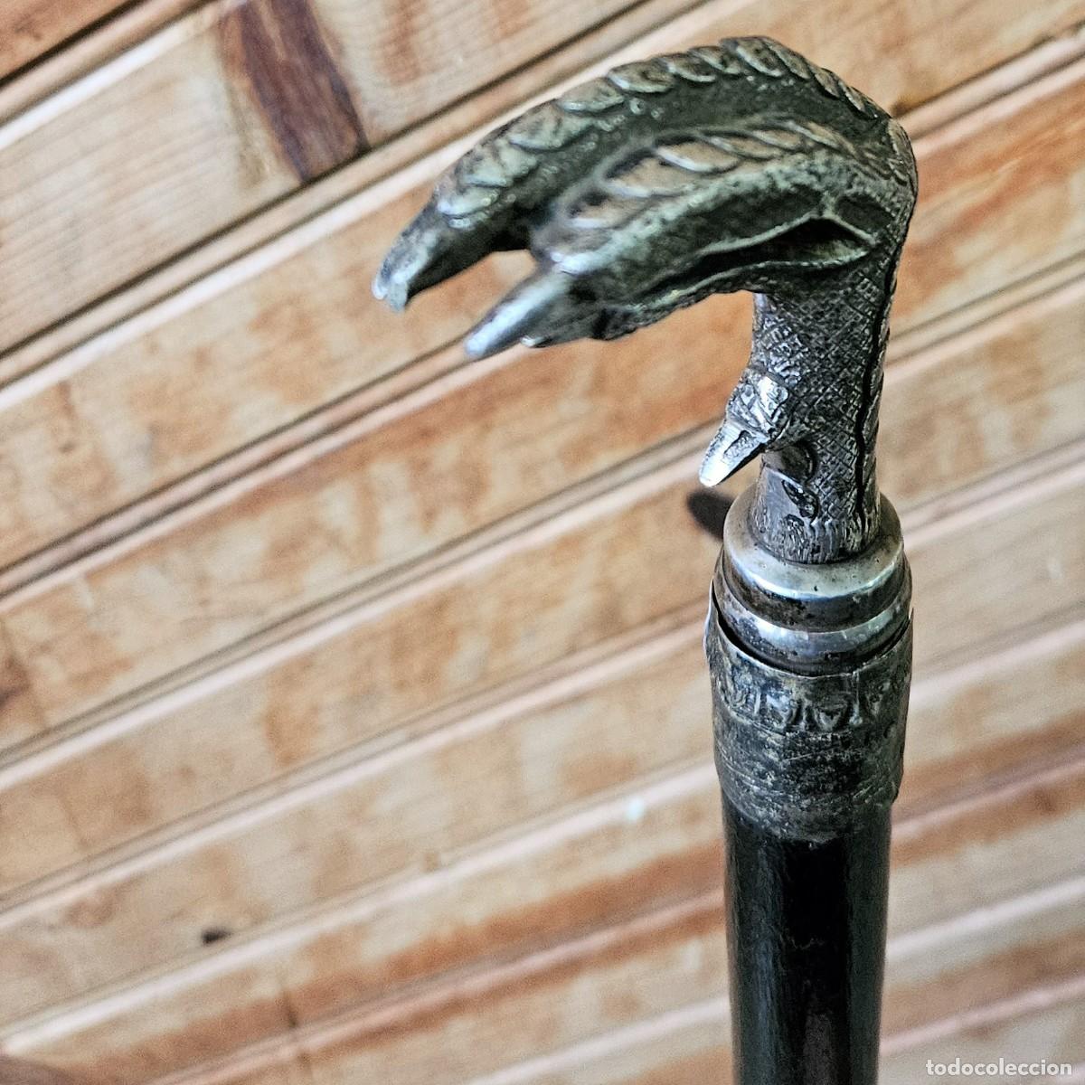 Antig&uuml;edades: Baston antiguo con garra. 91 cm !! - Foto 1