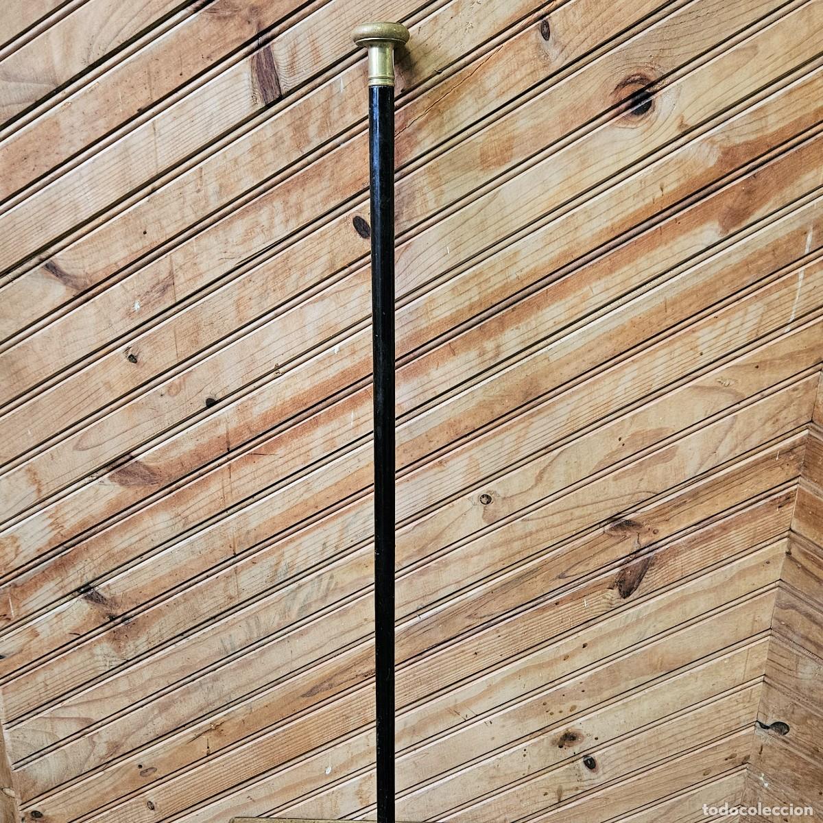 Antig&uuml;edades: Baston antiguo con medalla. 88 cm !! - Foto 2
