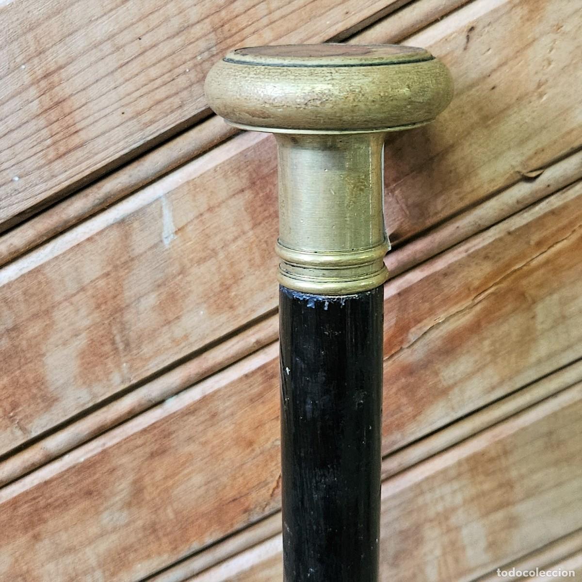 Antig&uuml;edades: Baston antiguo con medalla. 88 cm !! - Foto 3