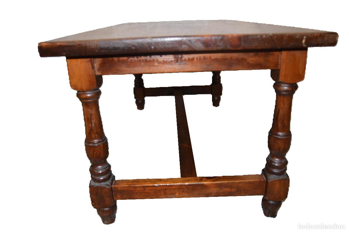 Antig&uuml;edades: Mesa rectangular de tablero largo de estilo castellano - Foto 2