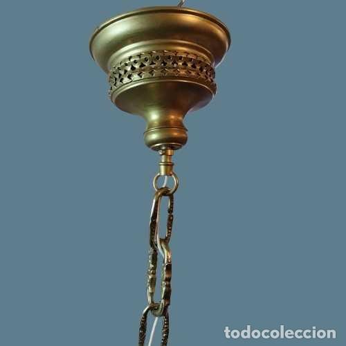 Antig&uuml;edades: L&Aacute;MPARA GLOBO AMARILLO ART-DEC&Oacute; - Foto 3