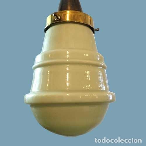 Antig&uuml;edades: L&Aacute;MPARA GLOBO AMARILLO ART-DEC&Oacute; - Foto 3