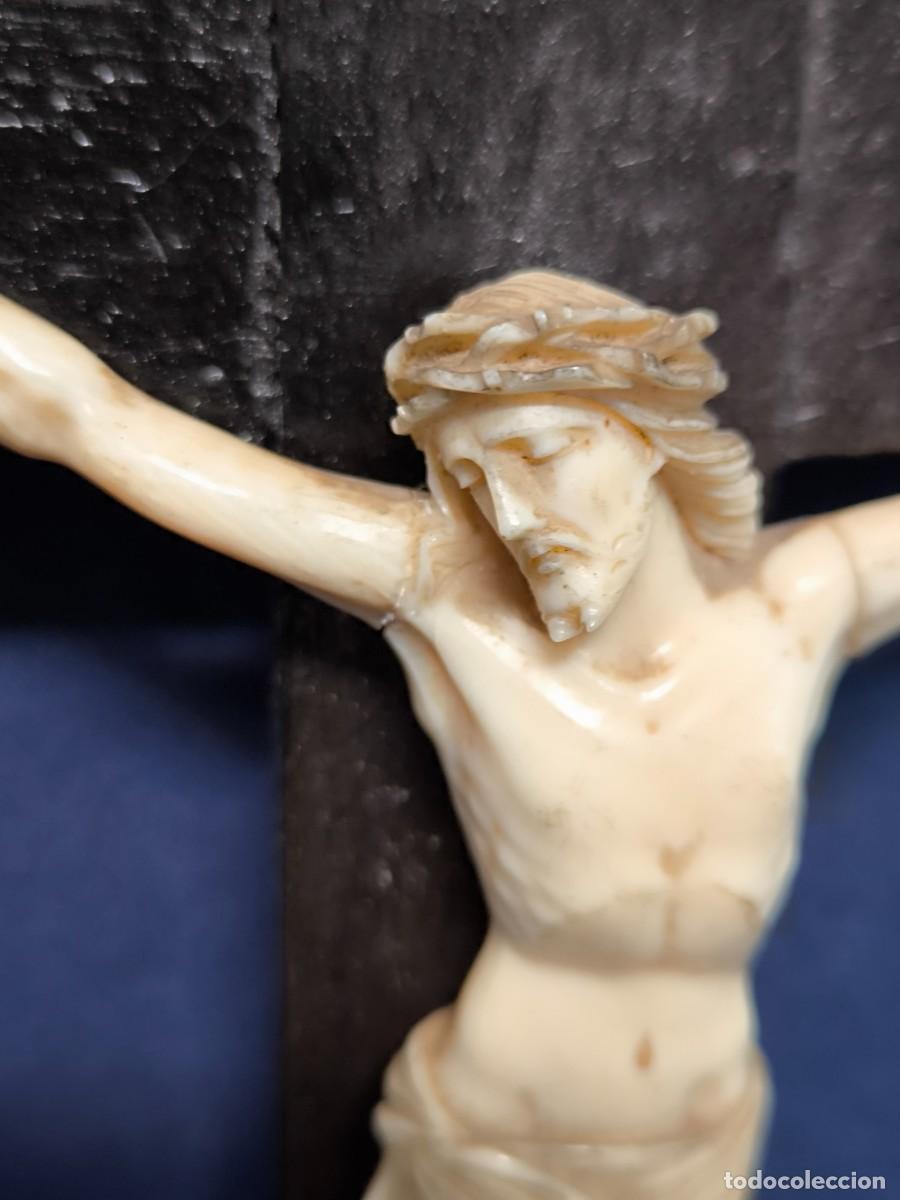 Antig&uuml;edades: CRISTO TALLADO DE FINALES DEL SIGLO XIX. - Foto 3