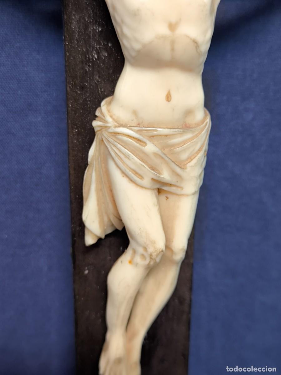 Antig&uuml;edades: CRISTO TALLADO DE FINALES DEL SIGLO XIX. - Foto 7