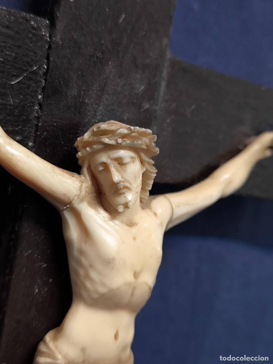 Antig&uuml;edades: CRISTO TALLADO DE FINALES DEL SIGLO XIX. - Foto 8