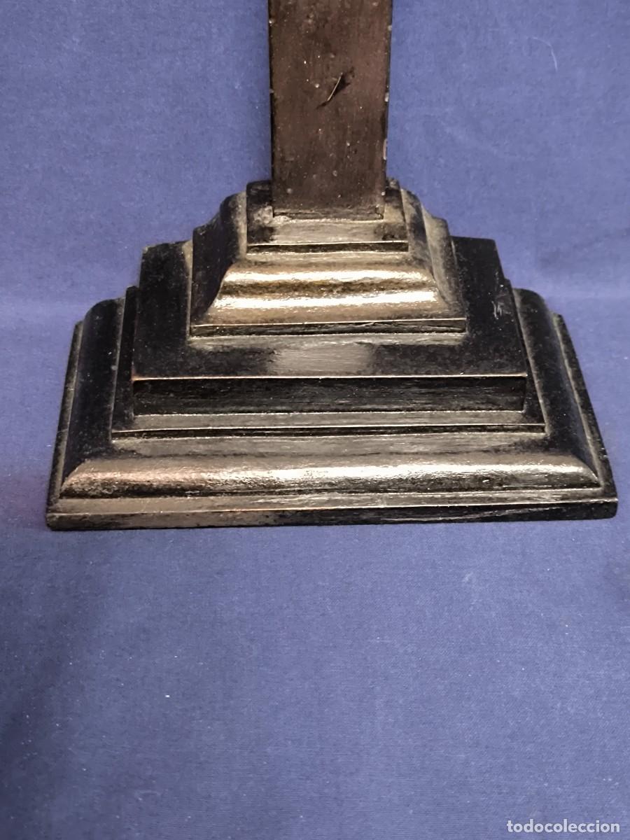 Antig&uuml;edades: CRISTO TALLADO DE FINALES DEL SIGLO XIX. - Foto 12