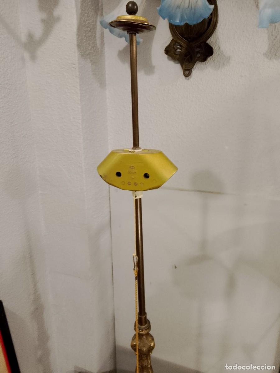 Antig&uuml;edades: pie de lampara barroco- - Foto 15