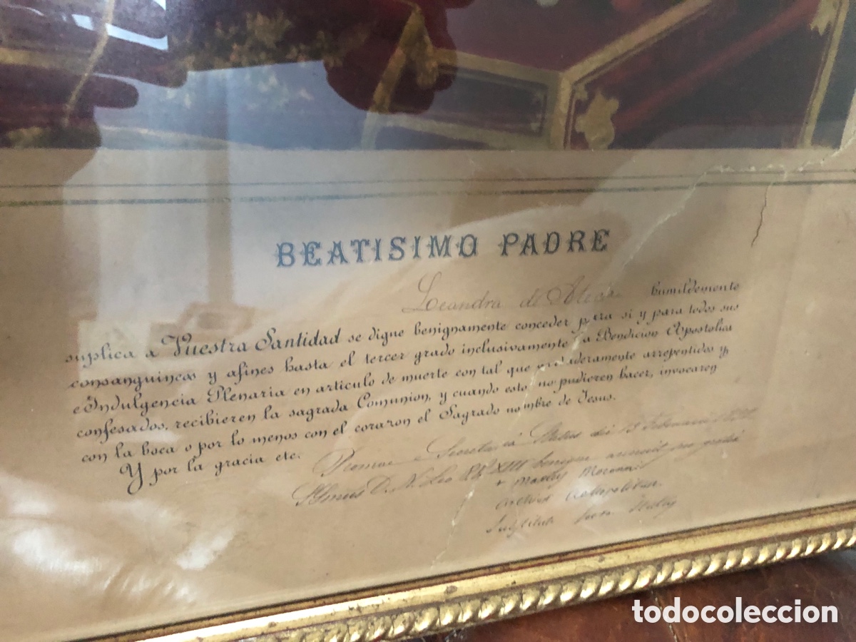Antig&uuml;edades: Indulgencia papal 1892 - Foto 4