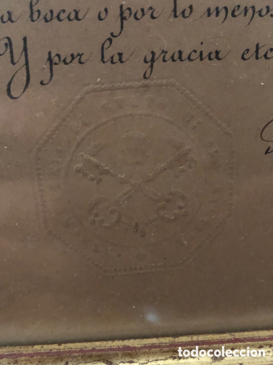 Antig&uuml;edades: Indulgencia papal 1892 - Foto 5