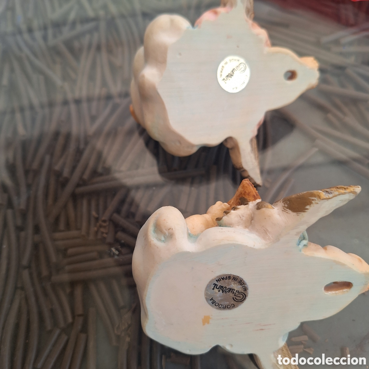 Antig&uuml;edades: Pareja de &Aacute;ngeles para colgar. - Foto 3
