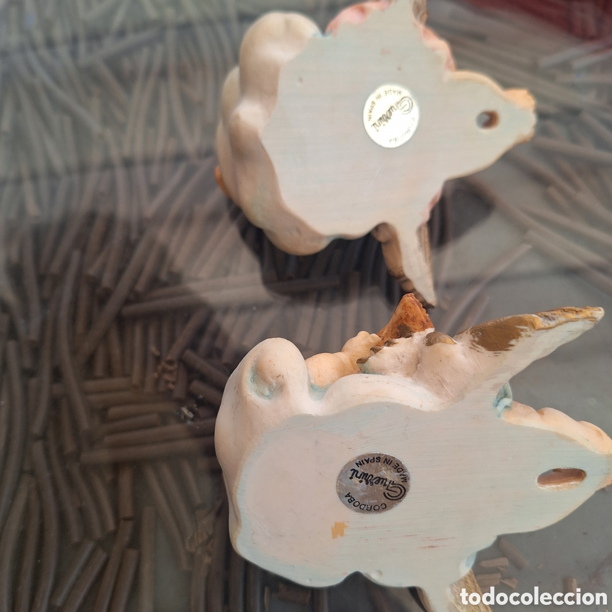 Antig&uuml;edades: Pareja de &Aacute;ngeles para colgar. - Foto 4