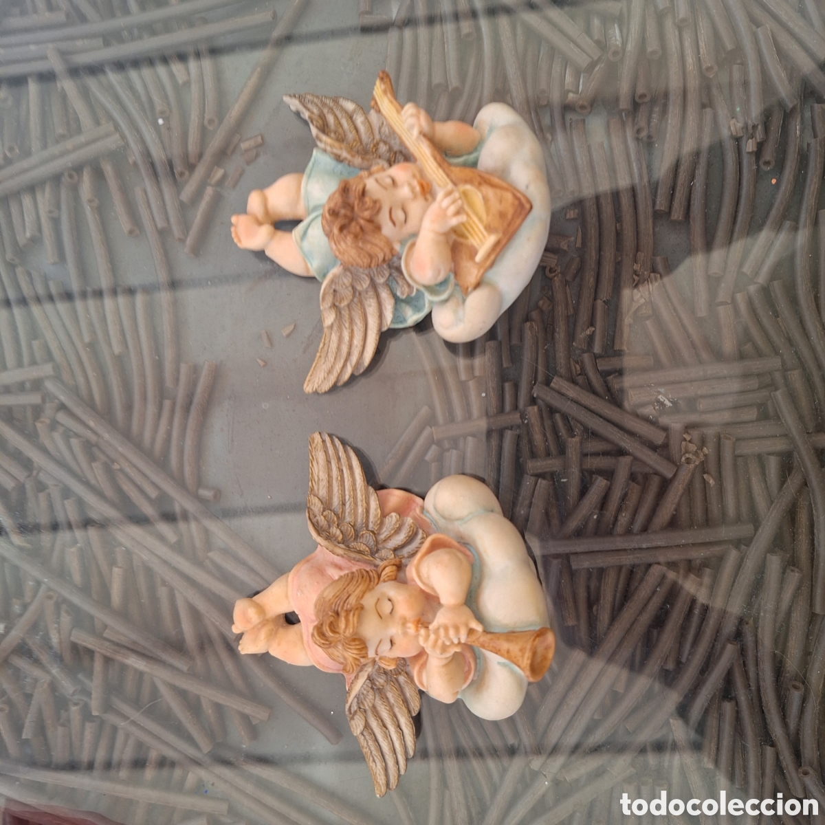 Antig&uuml;edades: Pareja de &Aacute;ngeles para colgar. - Foto 9