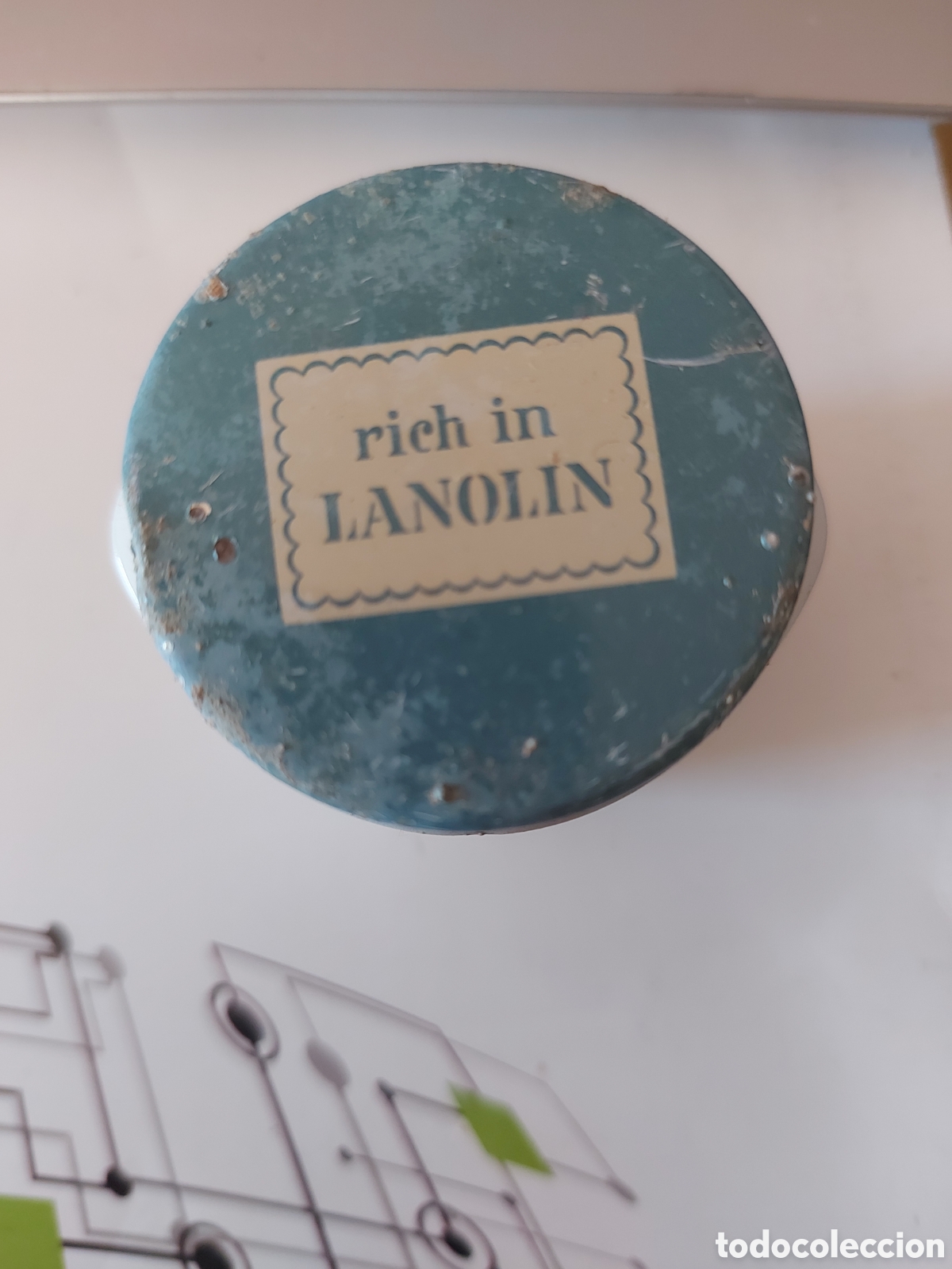 Antig&uuml;edades: BOTE ANTIGUO DE LANOLIN, VACIO - Foto 3