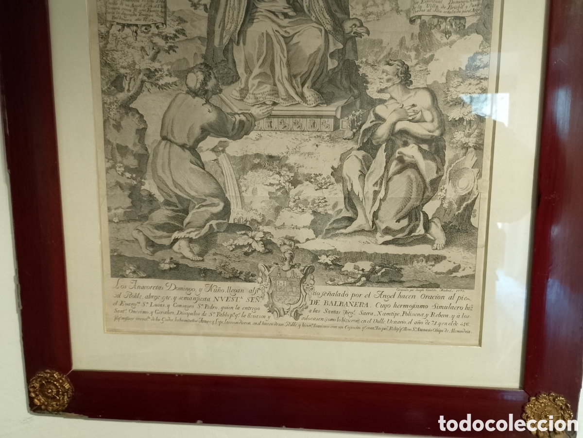 Antig&uuml;edades: Grabado antiguo de la Virgen de Valvanera - Foto 2