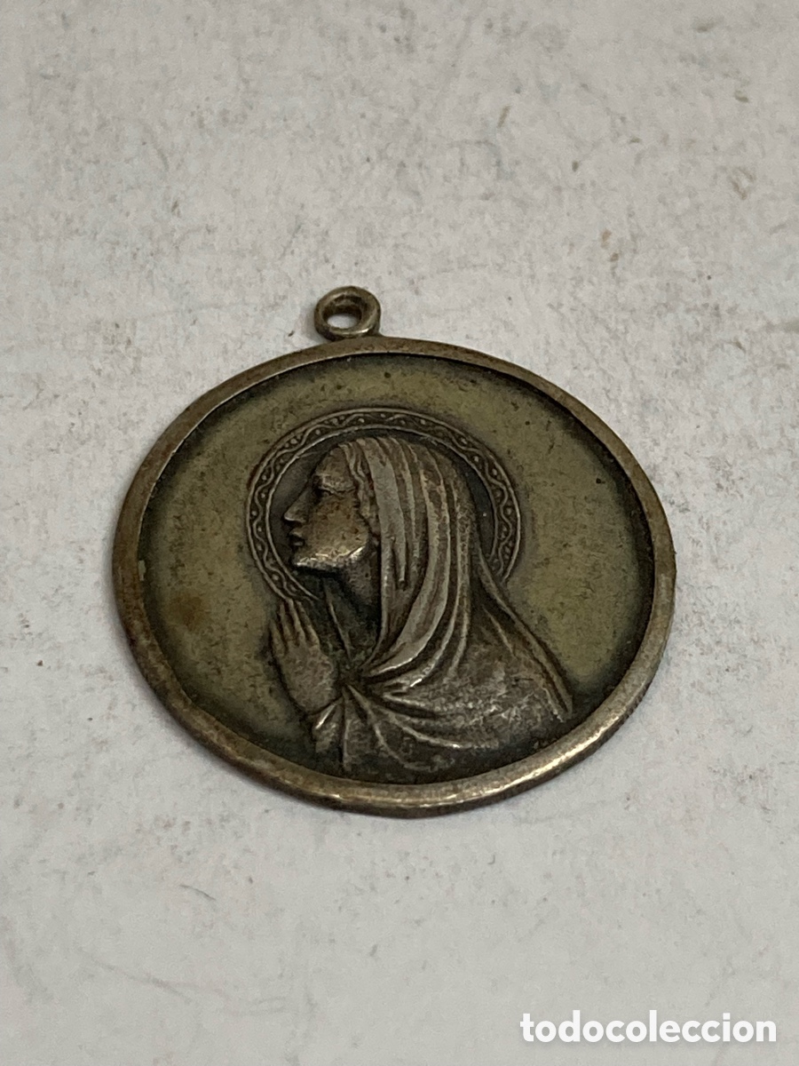 Antig&uuml;edades: Medalla de plata religiosa C301 - Foto 1