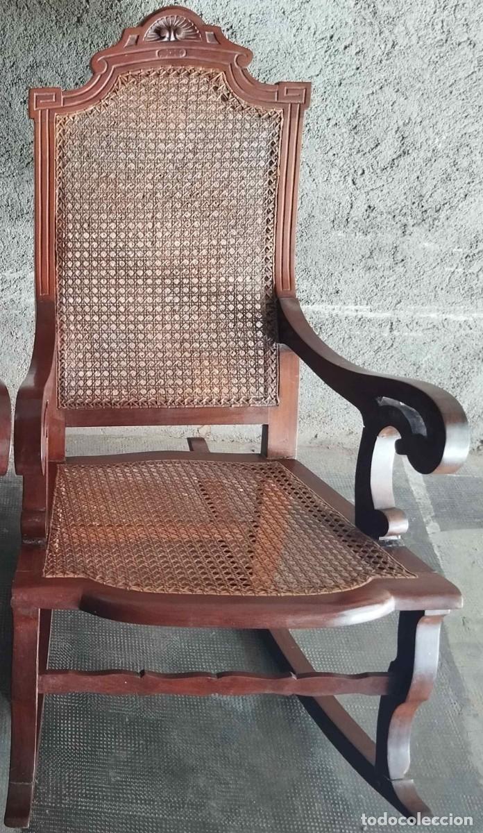 Antig&uuml;edades: MECEDORA FINALES SIGLO XIX - Foto 2