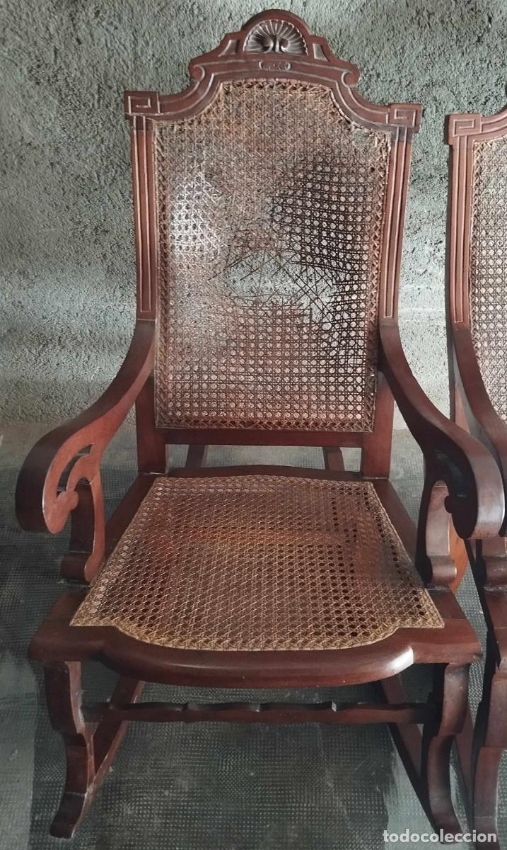 Antig&uuml;edades: MECEDORA FINALES SIGLO XIX - Foto 2