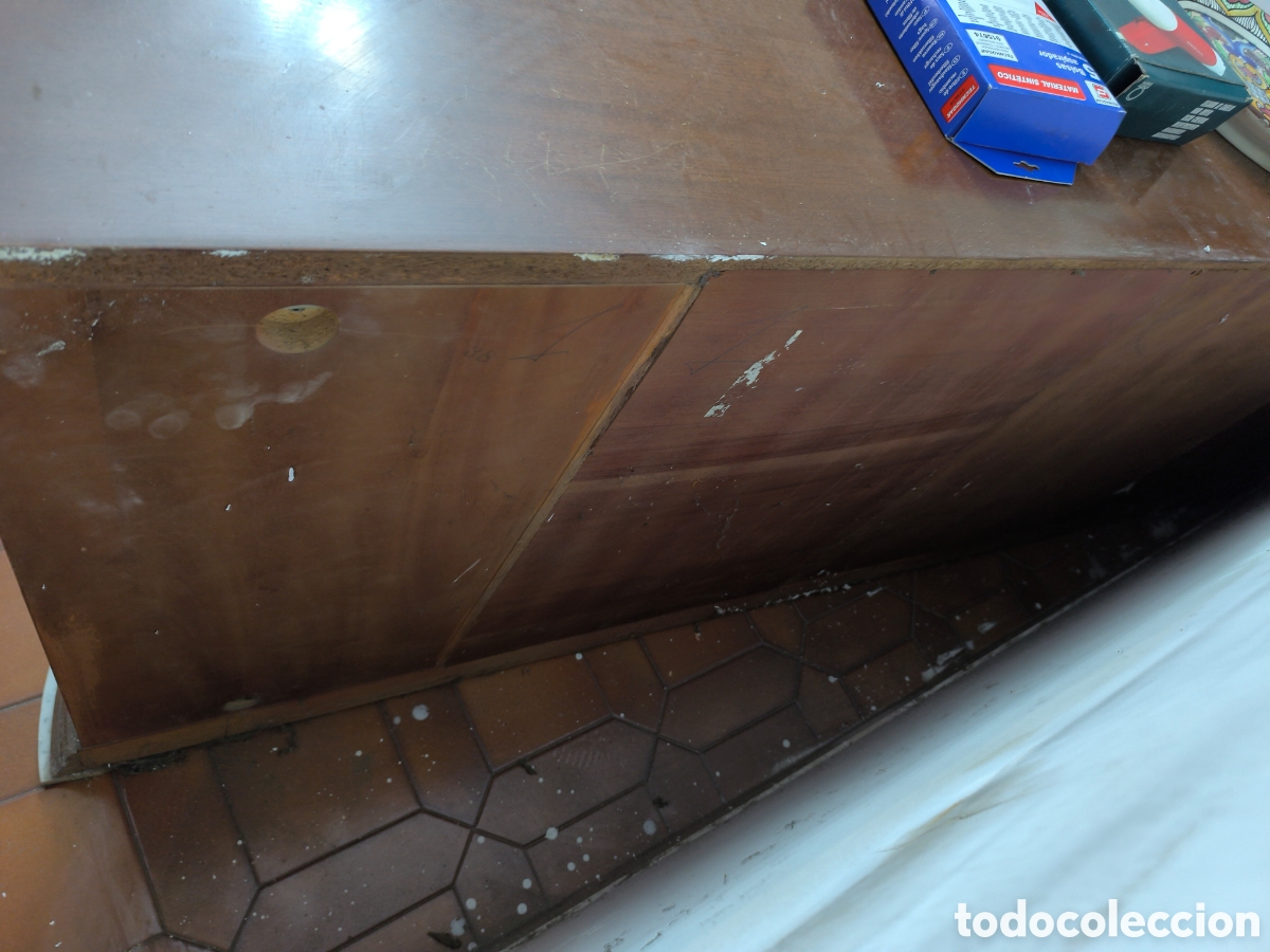Antig&uuml;edades: Mueble comedor grande madera y marmol - Foto 9