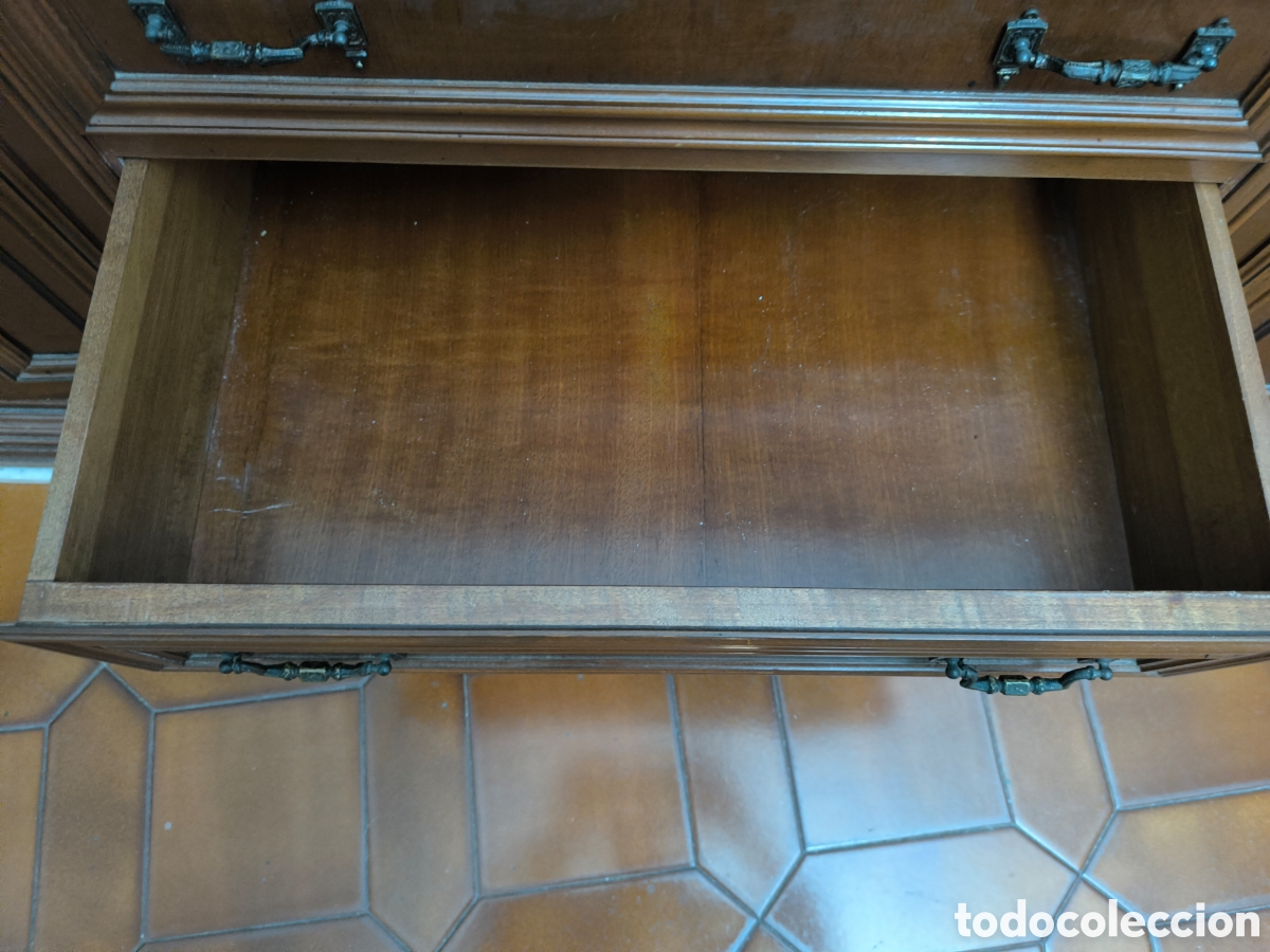Antig&uuml;edades: Mueble comedor grande madera y marmol - Foto 12