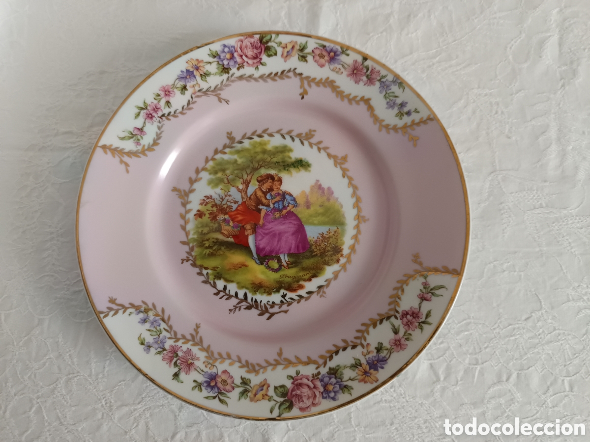 Antig&uuml;edades: Plato porcelana Fragonard - Foto 1