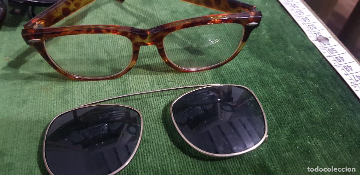 Antig&uuml;edades: GAFAS TRANSPARENTES CON VISERA DE SOL - Foto 2