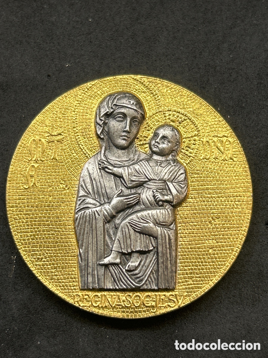 Antig&uuml;edades: Medalla religiosa 4cm di&aacute;metro - Foto 1
