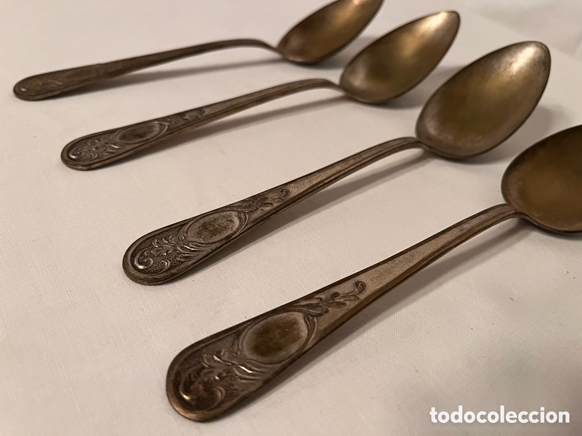 Antig&uuml;edades: Cubiertos de Alpaca Plateados - Foto 3