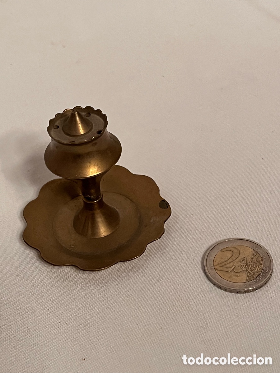 Antig&uuml;edades: Lampara de aceite en bronce - Foto 2