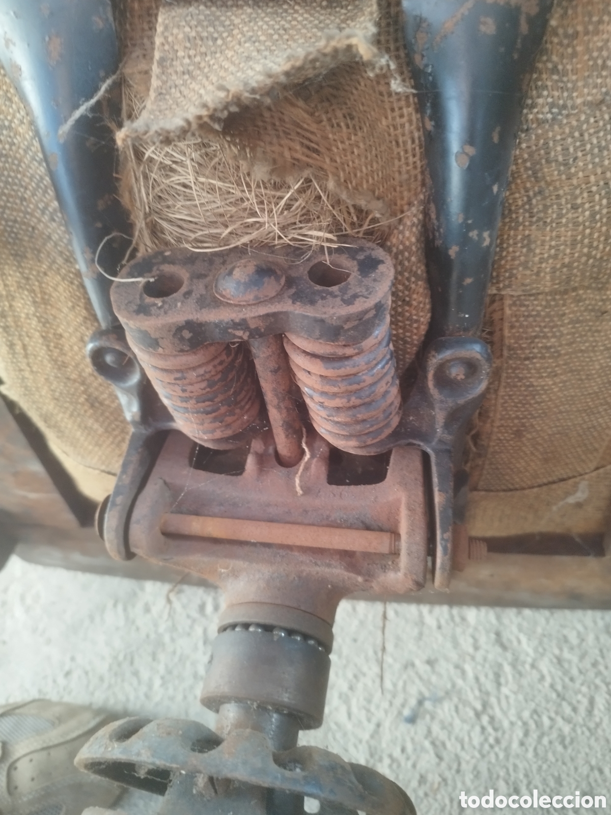 Antig&uuml;edades: Silla giratoria reclinatoria roble - Foto 7