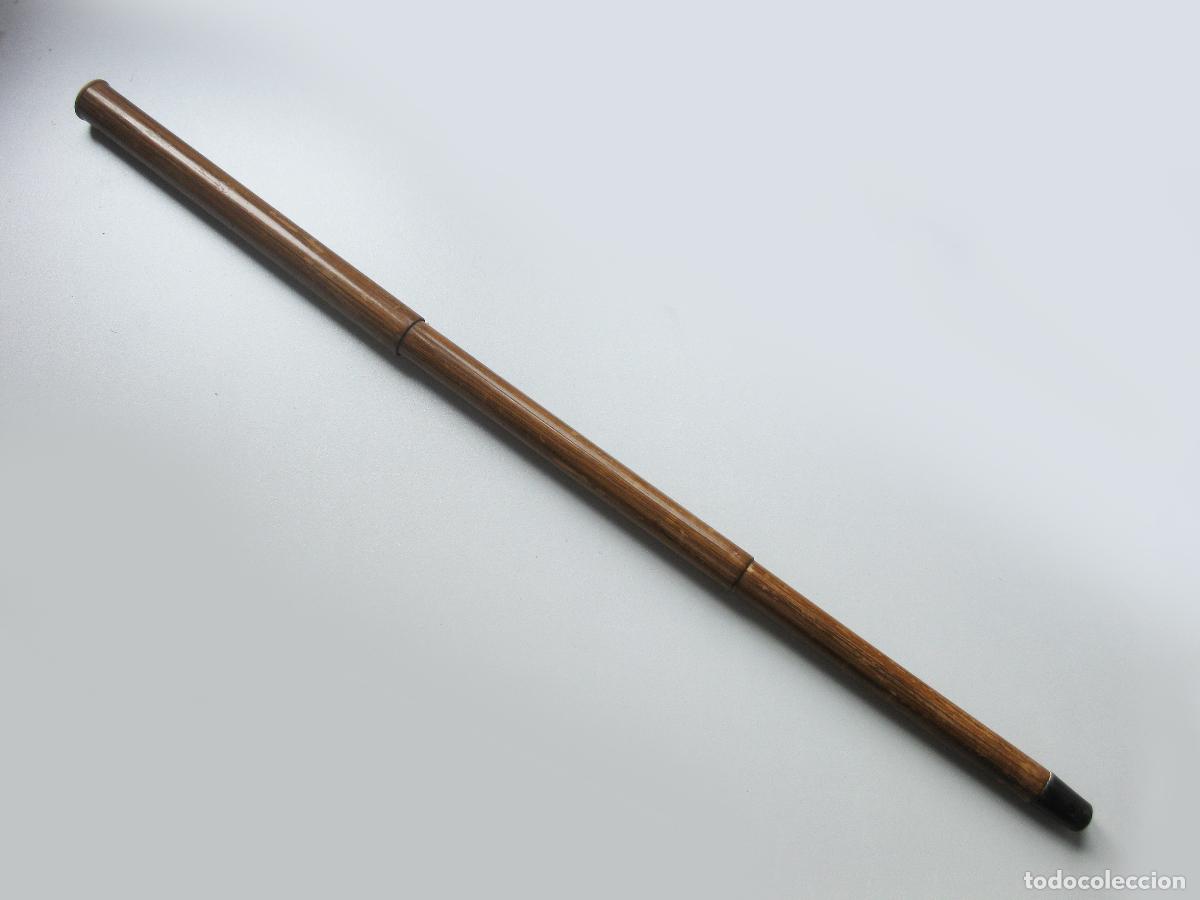 Antig&uuml;edades: PARTE DE UN ANTIGUO BAST&Oacute;N PLEGABLE O EXTENSIBLE - Foto 1